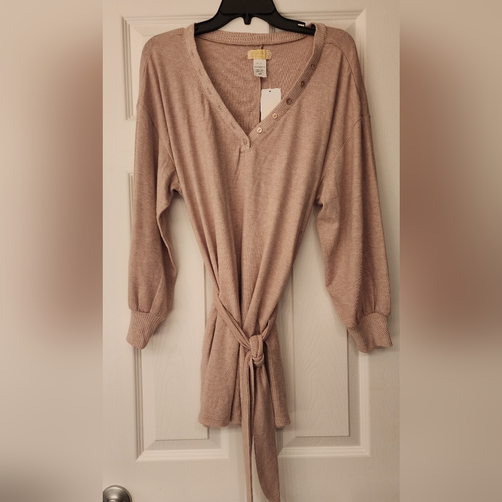 L*SPACE Saturdays Relaxed Romper In Beige Size Small - Picture 5 of 12
